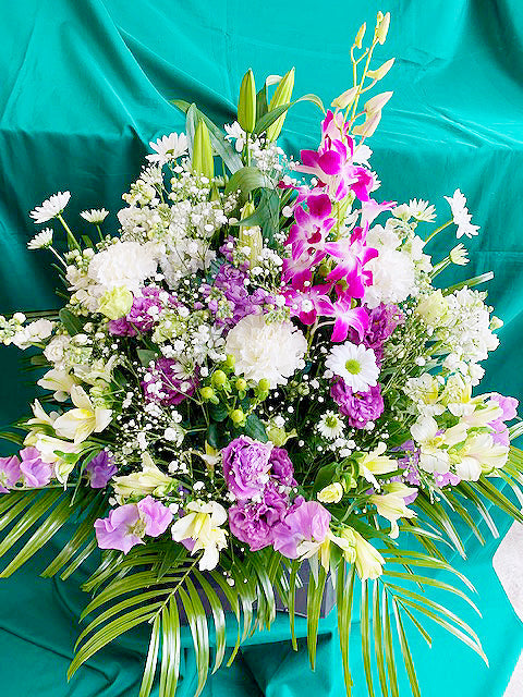 枕花 Lサイズ(洋花)<デジタルメッセージを添えることが出来ます>