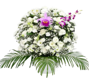 スタンド供花 Mサイズ<デジタルメッセージを添えることが出来ます>