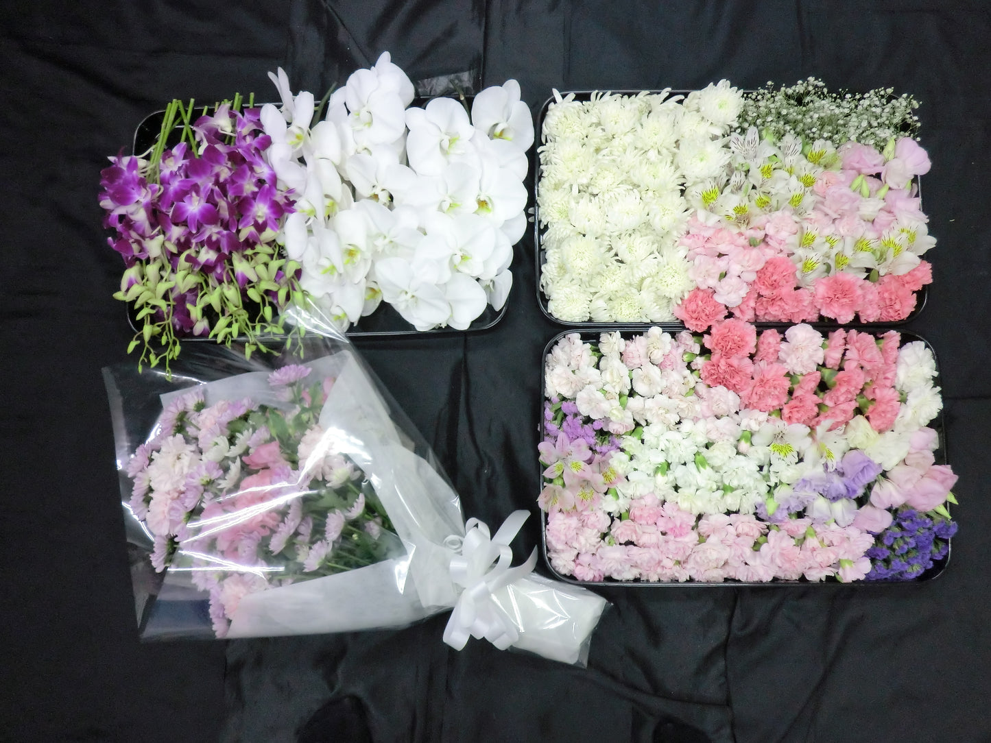 お別れ用花セット<デジタルメッセージ>