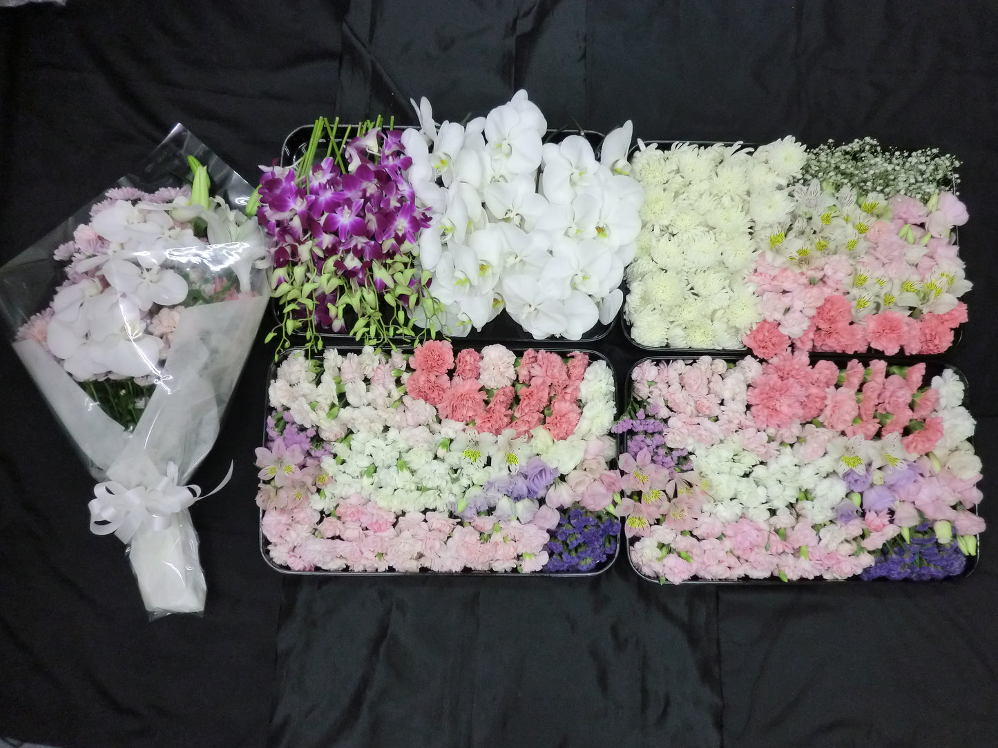 お別れ用花セット<デジタルメッセージ>