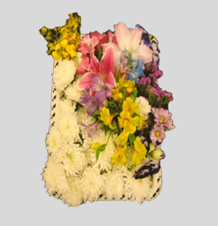 お別れ花(籠花)<デジタルメッセージ>