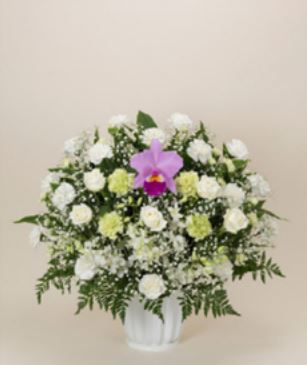 弔生花 洋花タイプ HY2-150(グリーンタイプ)＜デジタルメッセージを添えることが出来ます＞