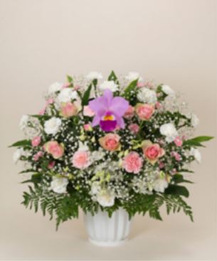 弔生花 洋花タイプ HY2-150(ピンクタイプ)＜デジタルメッセージを添えることが出来ます＞