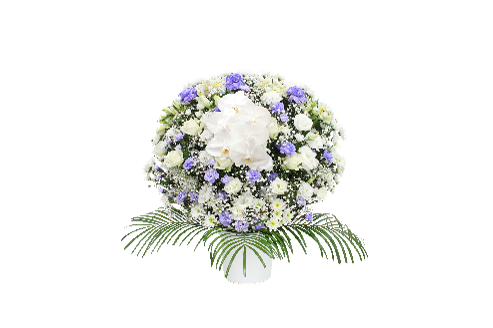 ご供花　洋花アレンジメント＜デジタルメッセージを添えることが出来ます＞