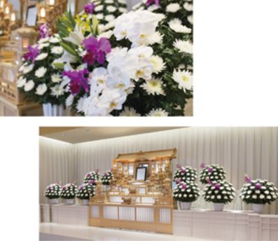 弔生花 菊タイプ HK2-200＜デジタルメッセージを添えることが出来ます＞
