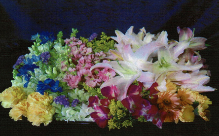 お別れ花と棺上花セット＜デジタルメッセージ＞